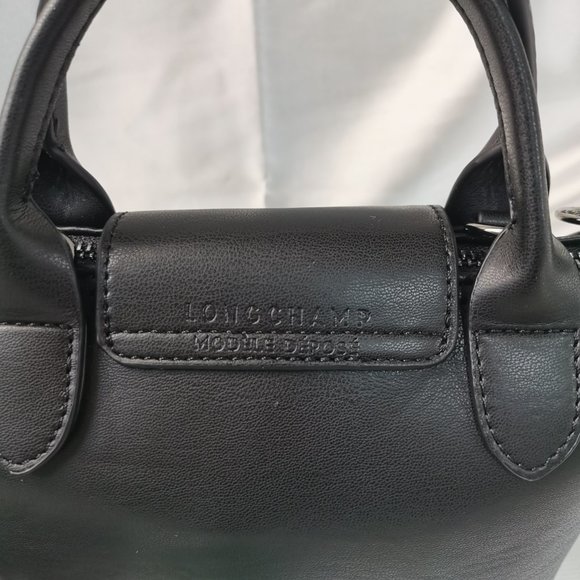 Longchamp Lepliage Black Nylon Backpack Bag - Picture 5 of 8